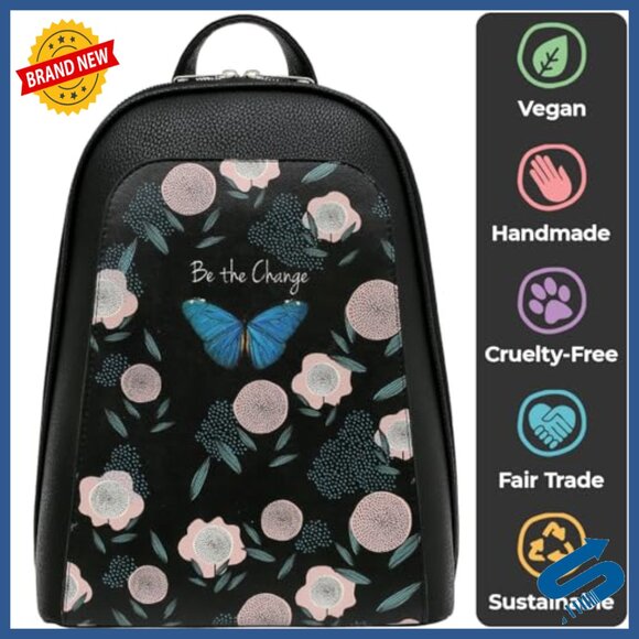 Small Vegan Leather Backpack Purse - Lightweight Daypack for Women main image 4
